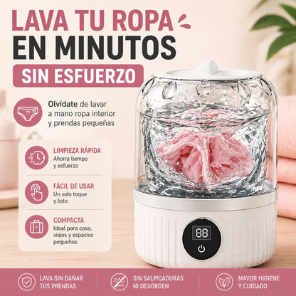 Mini Lavadora Portátil que Lava en Minutos™