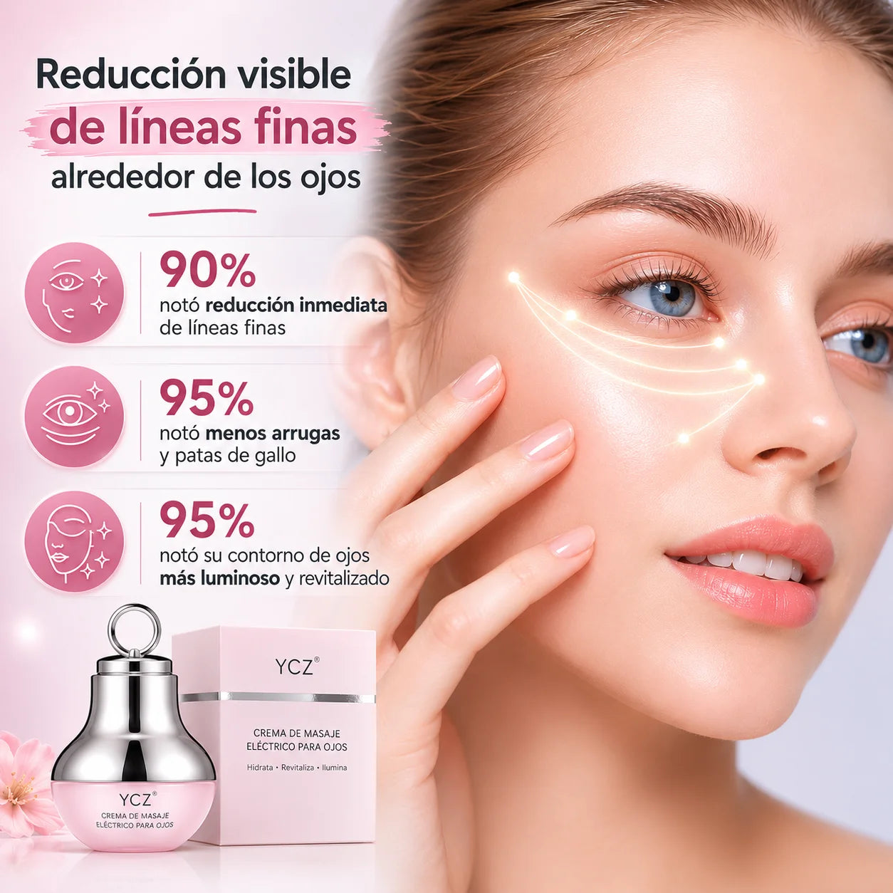 Masajeador Eléctrico para Ojos + Crema YCZ™